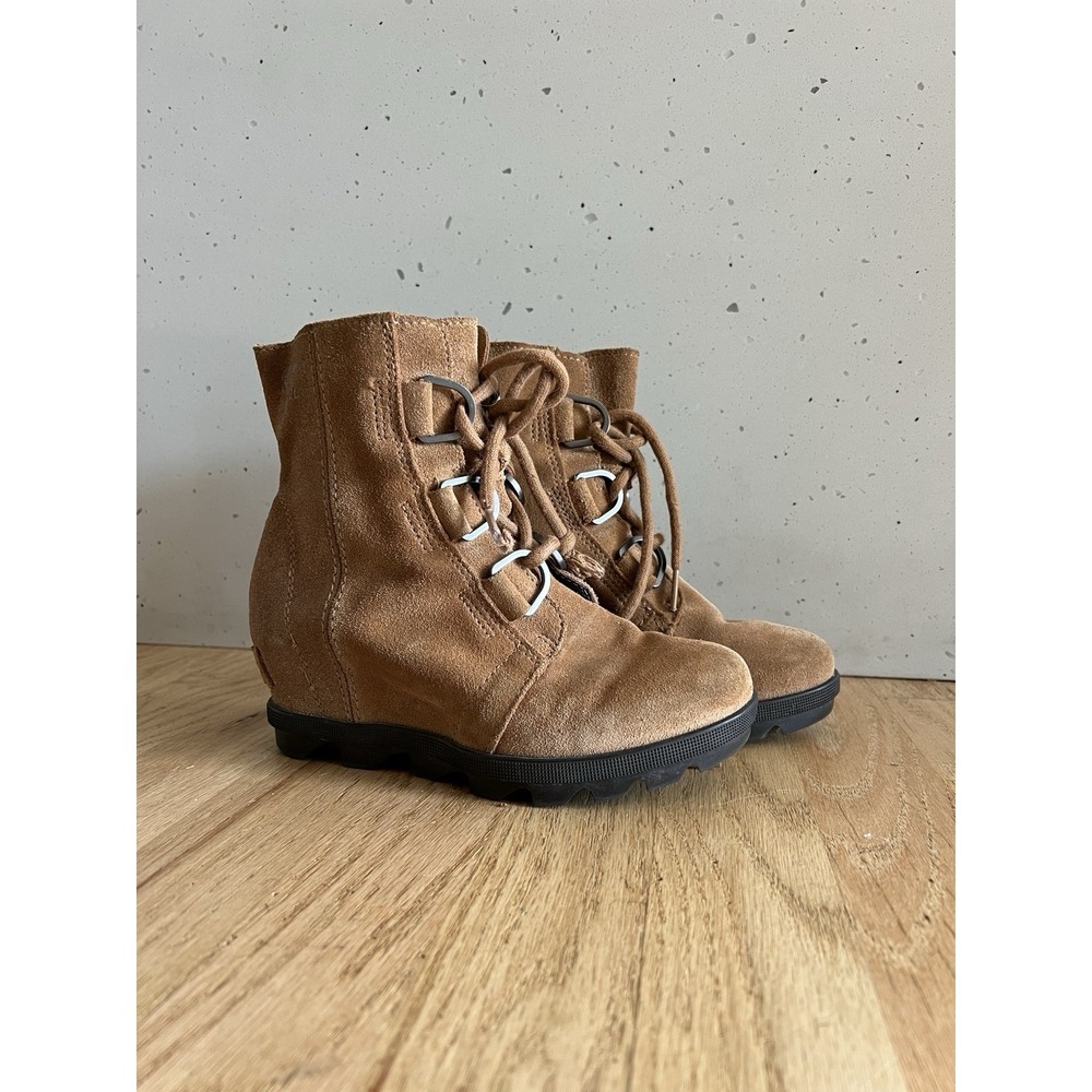 Sorel Boots‎ Youth 2 Joan Of Arctic Wedge II Ankle Bootie Suede NY2988-224